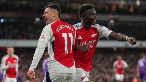 Sichern die Gunner (im Bild: Bukayo Saka) im Everton Arsenal Tipp den zweiten Platz ab?
