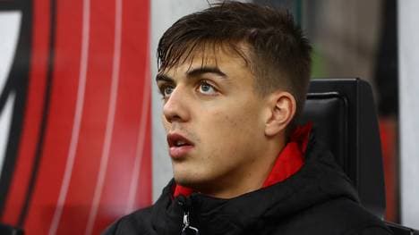 Daniel Maldini vom AC Milan saß gegen den SSC Neapel erstmals in der Serie A auf der Bank