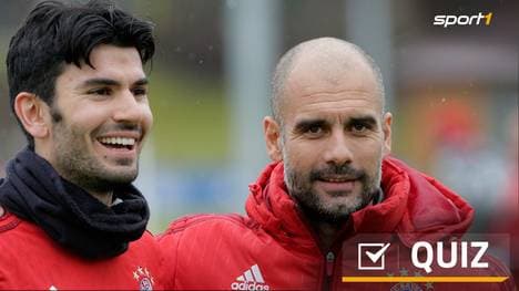 Tasci und Guardiola im Training