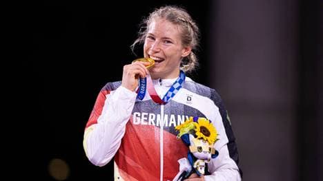 Aline Rotter-Focken holte Gold im Ringen