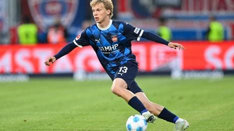 Krätzig im Trikot des 1. FC Heidenheim