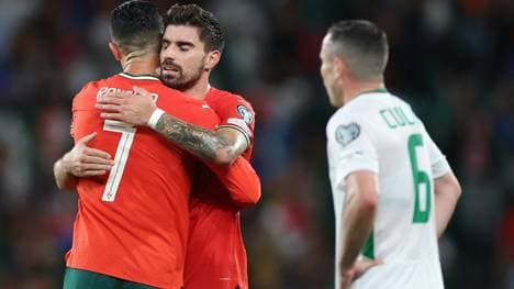 Geschafft: Cristiano Ronaldo (l.) und Ruben Neves