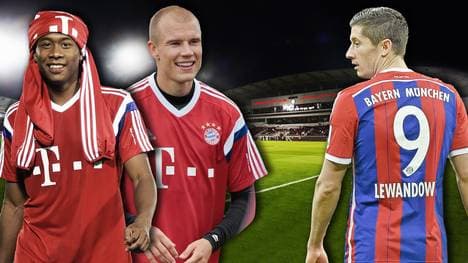 David Alaba, Holger Badstuber und Robert Lewandowski-Grafik