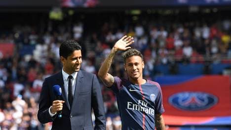 Nasser Al-Khelaifi und Neymar