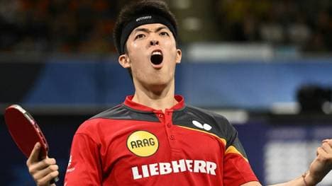 Europameister Dang Qiu erhält die Auszeichnung