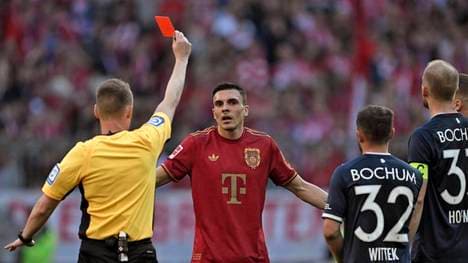 João Palhinha sah gegen Bochum die Rote Karte