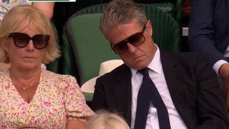 Hugh Grant ist in Wimbledon eingeschlafen
