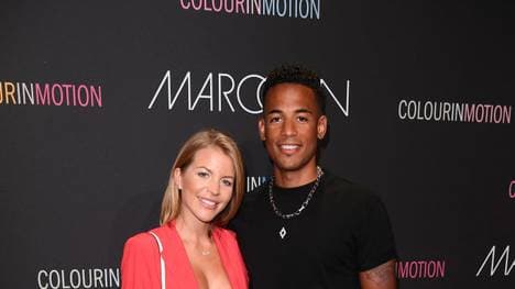 Dennis Aogo mit seiner Frau Ina 