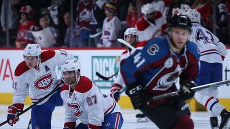 Andrew Bodnarchuk (2.v.r.) spielte 2016 für die Colorado Avalanche