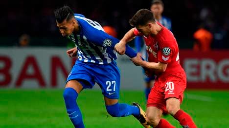 In der 2. Runde des DFB-Pokals gewann der 1. FC Köln (r.: Salih Özcan) Ende Oktober gegen Hertha BSC 