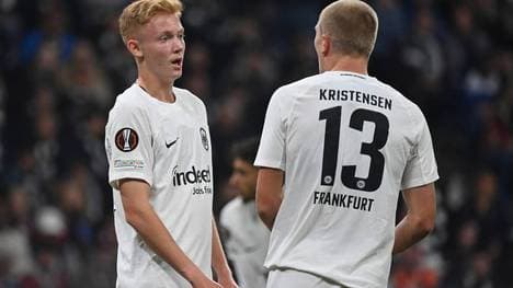 Hugo Larsson befindet sich mit Eintracht Frankfurt im Höhenflug