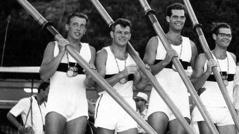 Walter Schröder (2.v.l.) war Mitglied des ersten deutschen Gold-Achters