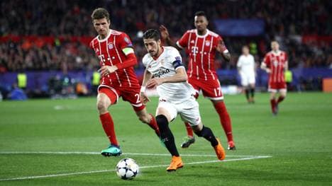 Der FC Sevilla verlor das Viertelfinal-Hinspiel gegen den FC Bayern mit 1:2 