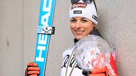 Lara Gut-Behrami ist zum zweiten Mal Gewinnerin des Gesamtweltcups