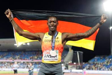 Historische Medaille nach Sprint-Krimi