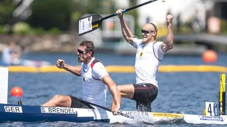 Sebastian Brendel (r.) und Tim Hecker holen in München Gold