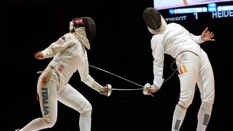 Britta Heidemann (r.) geht bei den Europaspielen auf Medaillenjagd
