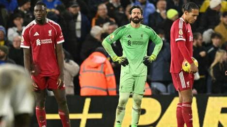 Die Liverpool-Stars um van Dijk (r.) hadern