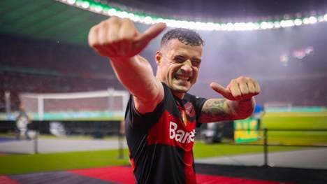Granit Xhaka erzielte das entscheidende Tor im Finale des DFB-Pokals