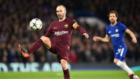 Andres Iniesta bereitete im Achtelfinal-Hinspiel der Champions League den Ausgleich gegen Chelsea vor