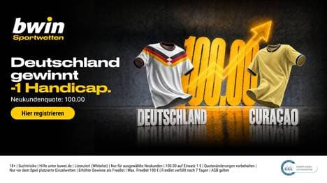 Quote 100,00 auf Deutschland-Sieg! Bwin mit Mega-Boost zur WM 2026 gegen Curaçao