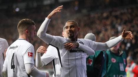 Kevin-Prince Boateng brachte Eintracht Frankfurt mit seinem vierten Saisontor auf die Siegerstraße