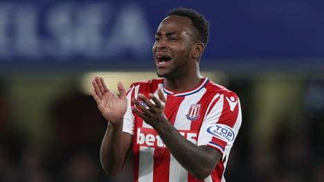 Stoke City: Saido Berahino mit Baby-Hattrick, Saido Berahino spielt für Premier-League-Absteiger Stoke City 