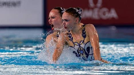 Klara Bleyer und Maria Denisov haben eine Medaille verpasst