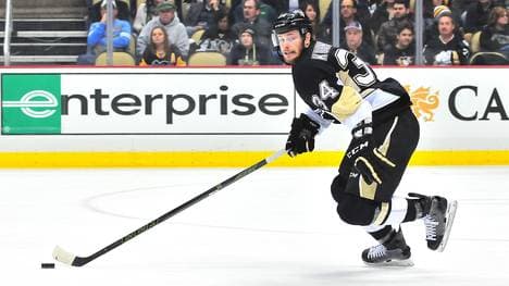 Tom Kühnhackl ist mit den Pittsburgh Penguins bei den Detroit Red Wings zu Gast