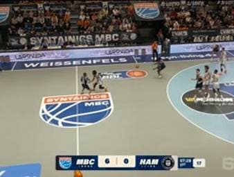 Spiel Highlights zu SYNTAINICS MBC - Veolia Towers Hamburg