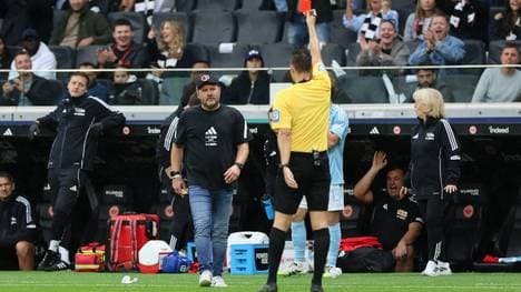 Steffen Baumgart sah in Frankfurt die rote Karte