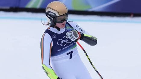 Emma Aicher schied beim Super-G aus