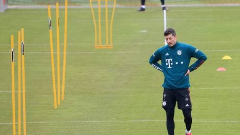 Robert Lewandowski verletzt sich im Training