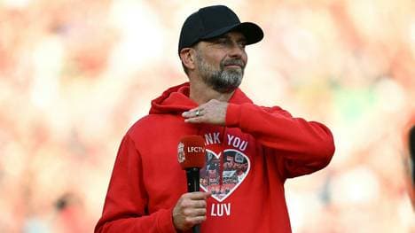 Jürgen Klopp, hier bei seinem Abschied aus Liverpool