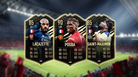 Das Team of the Week #29 dieses Mal mit Alexandre Lacazette, Paul Pogba und Eric Saint-Maximin