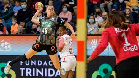 Johanna Stockschläder avancierte mit sechs Treffern zur deutschen Topscorerin gegen den Kongo