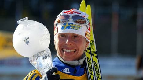 Magdalena Forsberg gewann sechsmal den Gesamt-Weltcup