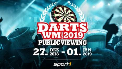 SPORT1 präsentiert das große Public Viewing zur Darts-WM