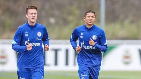 Matthew Hoppe (l.) und Amine Harit spielen nicht mehr für den FC Schalke