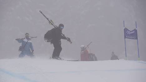 Schlechte Bedingungen beim SKI-WORLD-WOMEN-SUPER G in Bansko