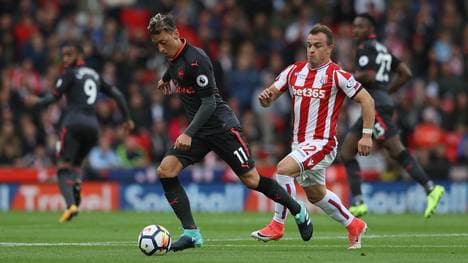 Mesut Özil blieb bei Stoke City blass 