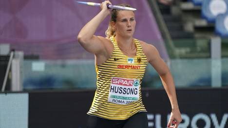 Christin Hussong bei der EM in Rom