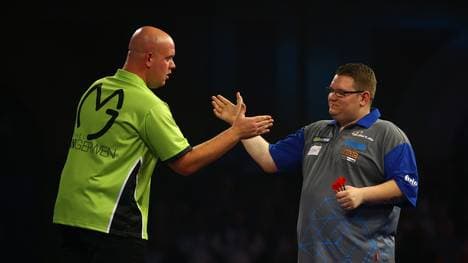 Michael van Gerwen und Rene Eidams