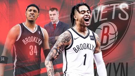 Point Guard D'Angelo Russell (r.) führte die Brooklyn Nets in die NBA-Playoffs