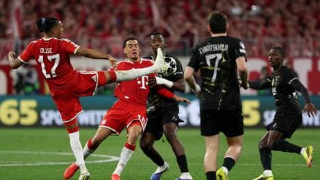 Enger Kampf zwischen den Bayern und PSG