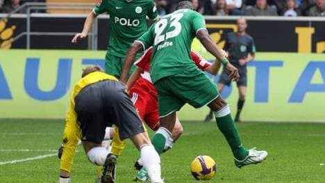 Grafite erzielte das 5:1 gegen die Bayern per Hackentrick