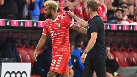 Eric Maxim Choupo-Moting verdiente sich gegen Freiburg einen Schulterklopfer von Trainer Julian Nagelsmann