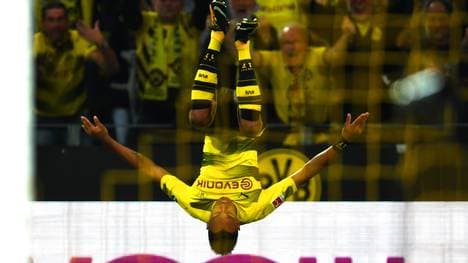 Pierre-Emerick Aubameyang feiert seine erzielten Tore gerne mit einem Salto 