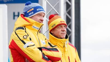 Felix Lochs Vater Norbert Loch (r.) hört als Bundestrainer auf