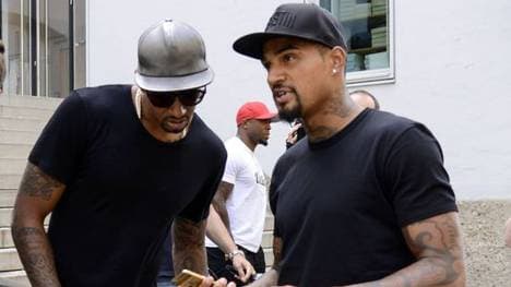 Jérôme Boateng (li) und sein Halbbruder Kevin Prince Boateng 